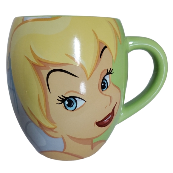 Walt Disney World Tinker Bell Tink Fairy Ceramic Mug Cup 12 oz Peter Pan - Picture 1 of 10